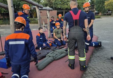 02.09.2025: Jugendfeuerwehrübung an der Gesamtschule